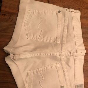 White size 27 seven for all mankind shorts